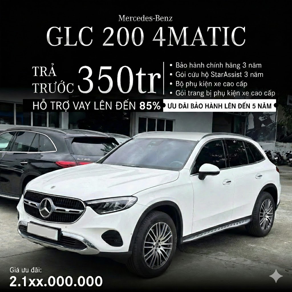 Giá Lăn Bánh Mercedes GLC 200 4Matic 2026 Tại Điện Biên & Đánh Giá Chuyên Sâu